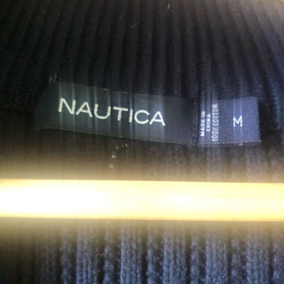 Men’s Nautica Cow Neck Zip sweater - Picture 3 of 4